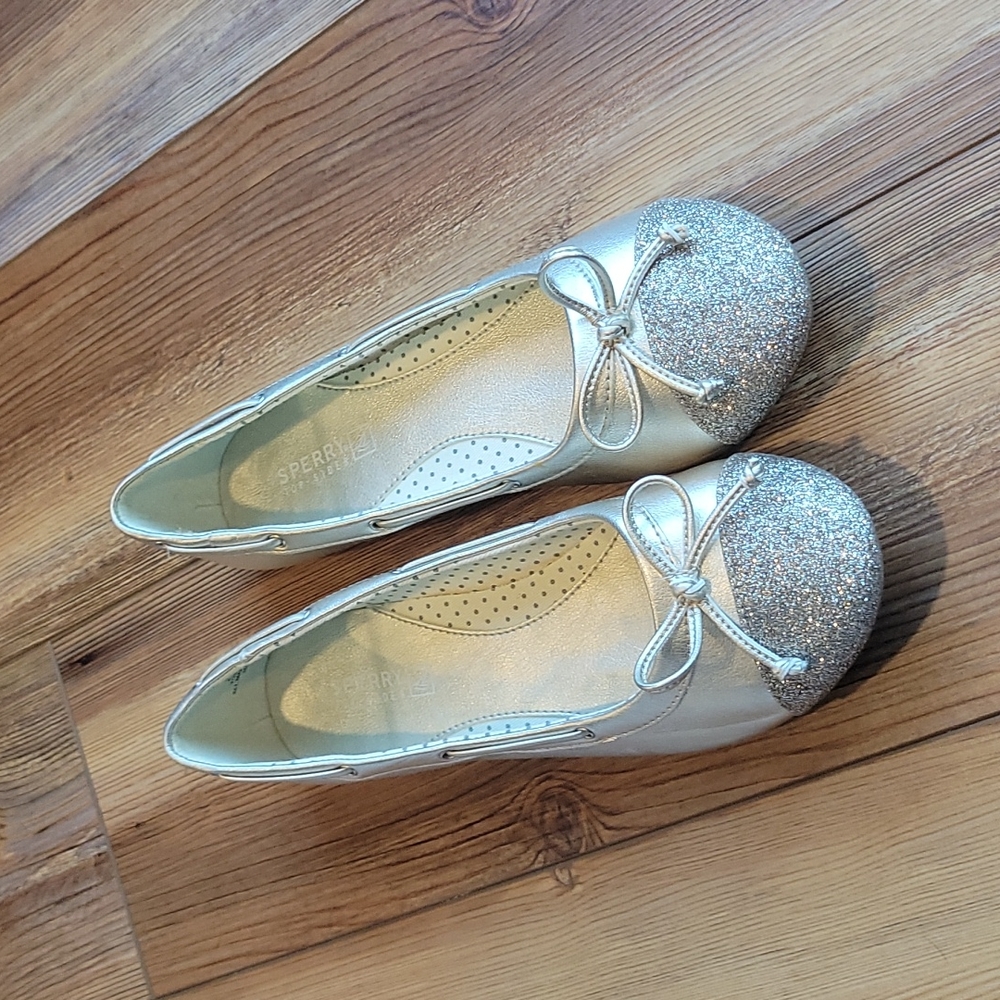 🆕 Sperry marina platinum Girls shoes